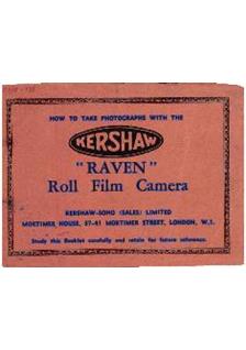 Kershaw-Soho Raven manual. Camera Instructions.